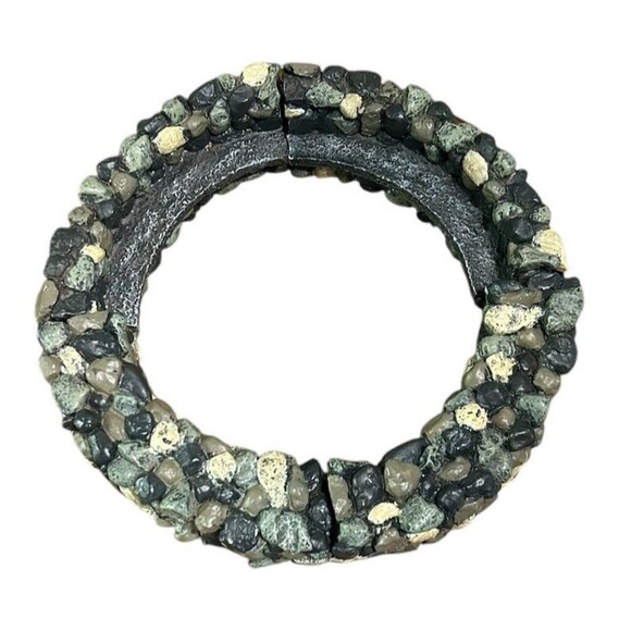 Dept 56 Fieldstone Curved Wall Bench Set of 4 #56.53009 Village Accessories - Picture 2 of 8